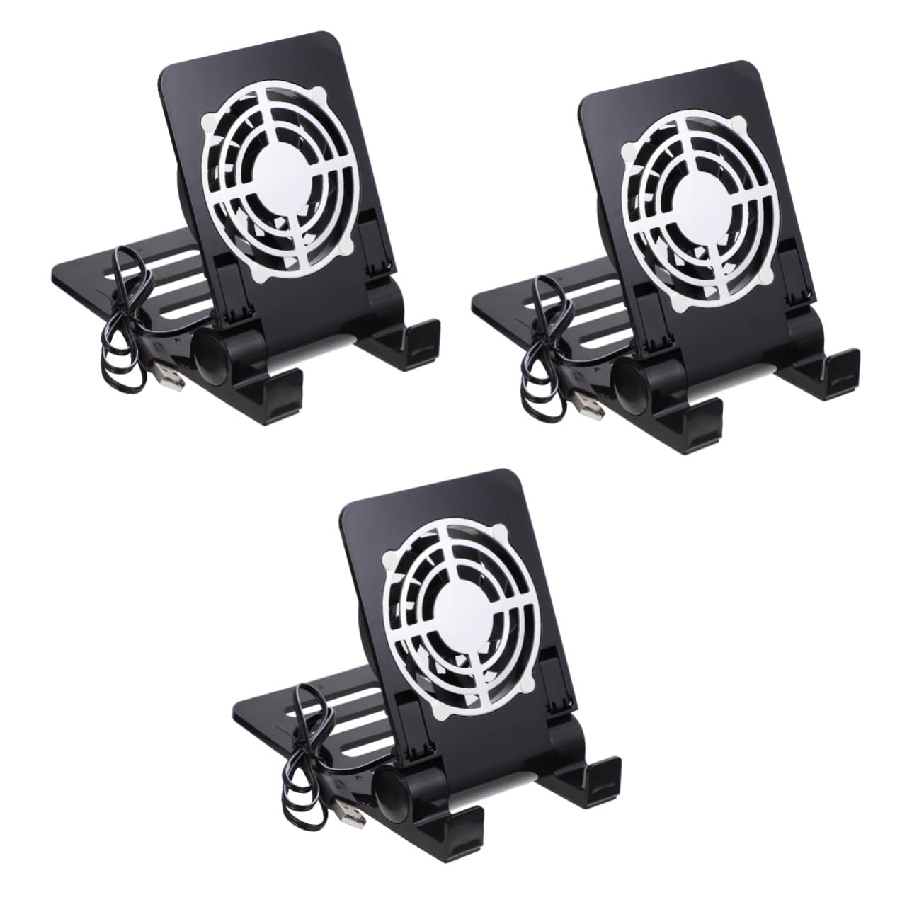 UKCOCO 3pezzi Supporto Ventilato Per Switch e Dispositivi Mobili Ventilatore Usb Portatile Per Giocatori Design Compatto e Silenzioso Compatibile Con Tablet e Smartphone Raffreddamento