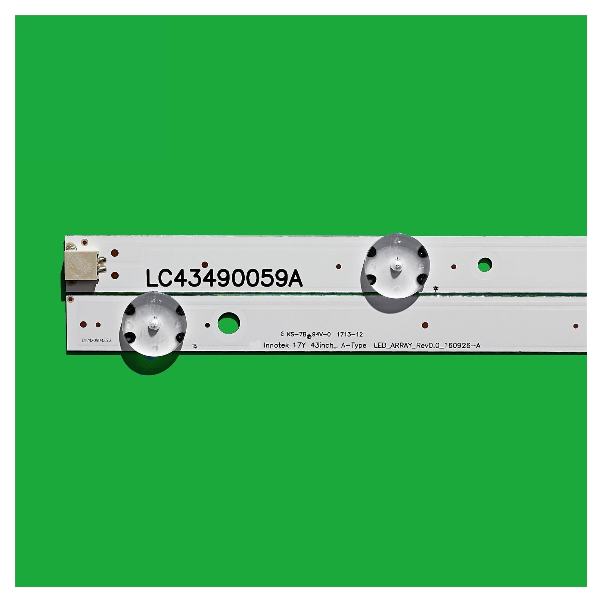 Tira de retroiluminación LED de 7 LED de 3 Piezas for LG 43UJ635V 43UK6300PLB 43UJ651V 43UJ634V 43UJ630V 43UJ561V 43UJ655V Apto for LC43490059A Apto for LC43490058A