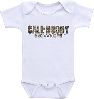 Call of Doody Custom Boutique Baby Bodysuit Onesie.