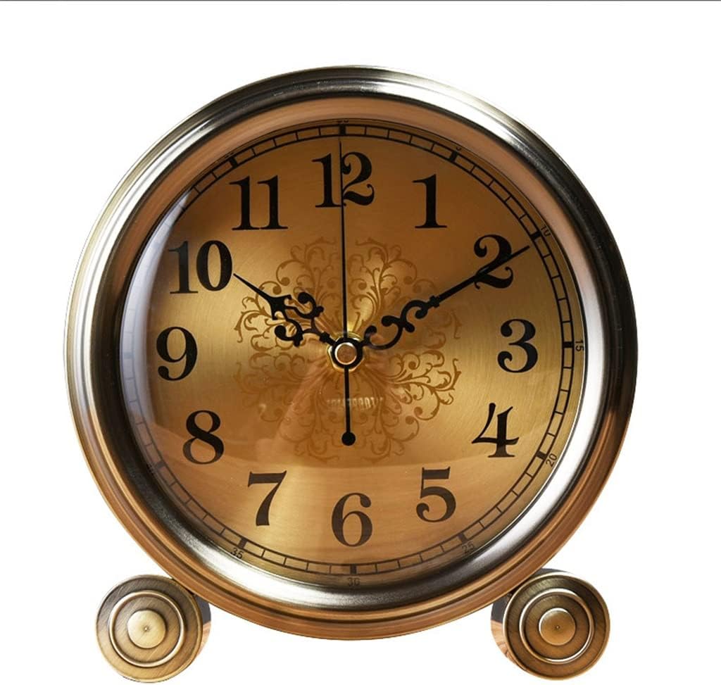 FMURY Household Sitting Clock Seat Clock Desktop Pendulum Clock Pendulum Clock Tabletop Table Clock