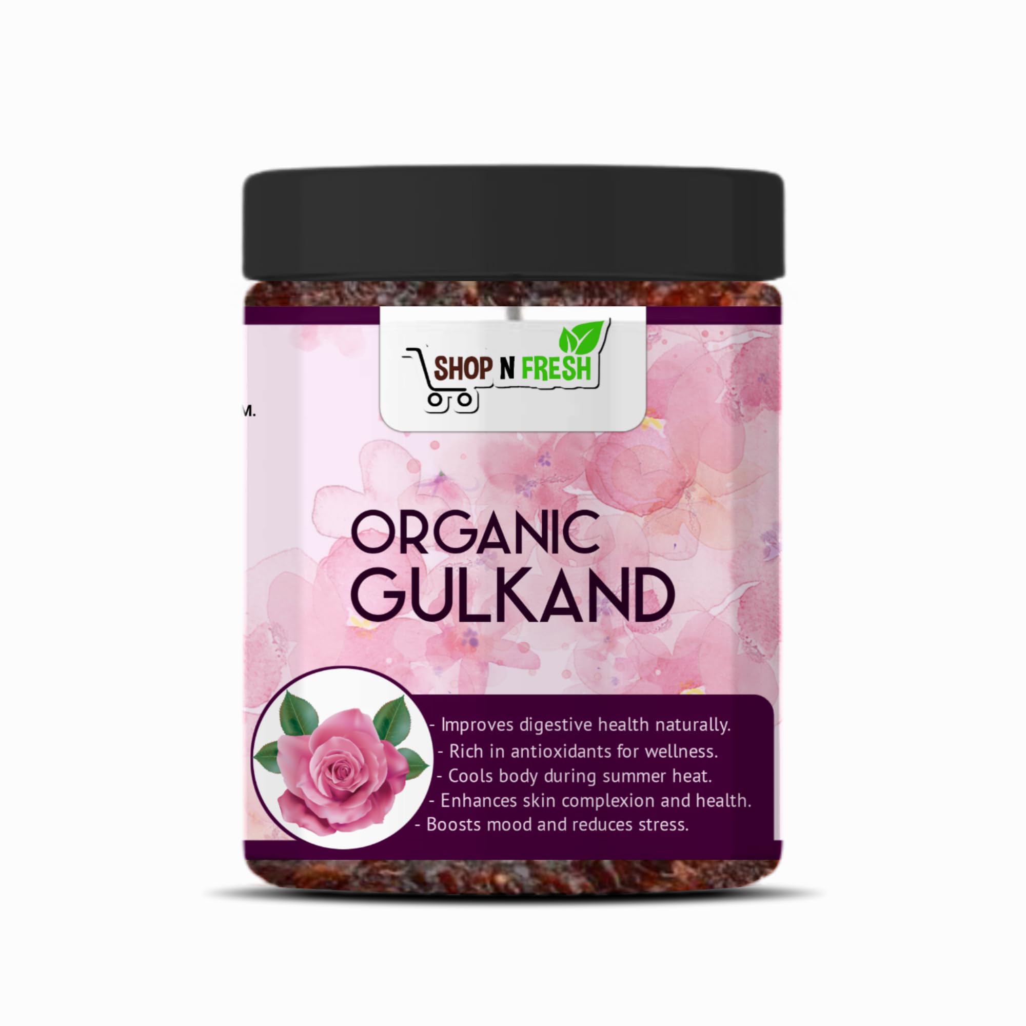 Shop N Fresh Organic Gulkand 800gm | 100% Sun-Cooked Pure Rose Petal Jam with No Artificial Flavors | Good for Gut Health | Improves Digestion | Natural Coolant | A Healthy Dessert (800gm) (B0D5BNBB3R) Amazon Price History, Amazon Price Tracker