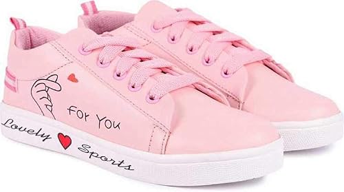 RINDAS Womens | Ladies | Females | Girls Comfortable, Fashionable, Synthetic Leather, Shoes College Wear | Casual Sneakers