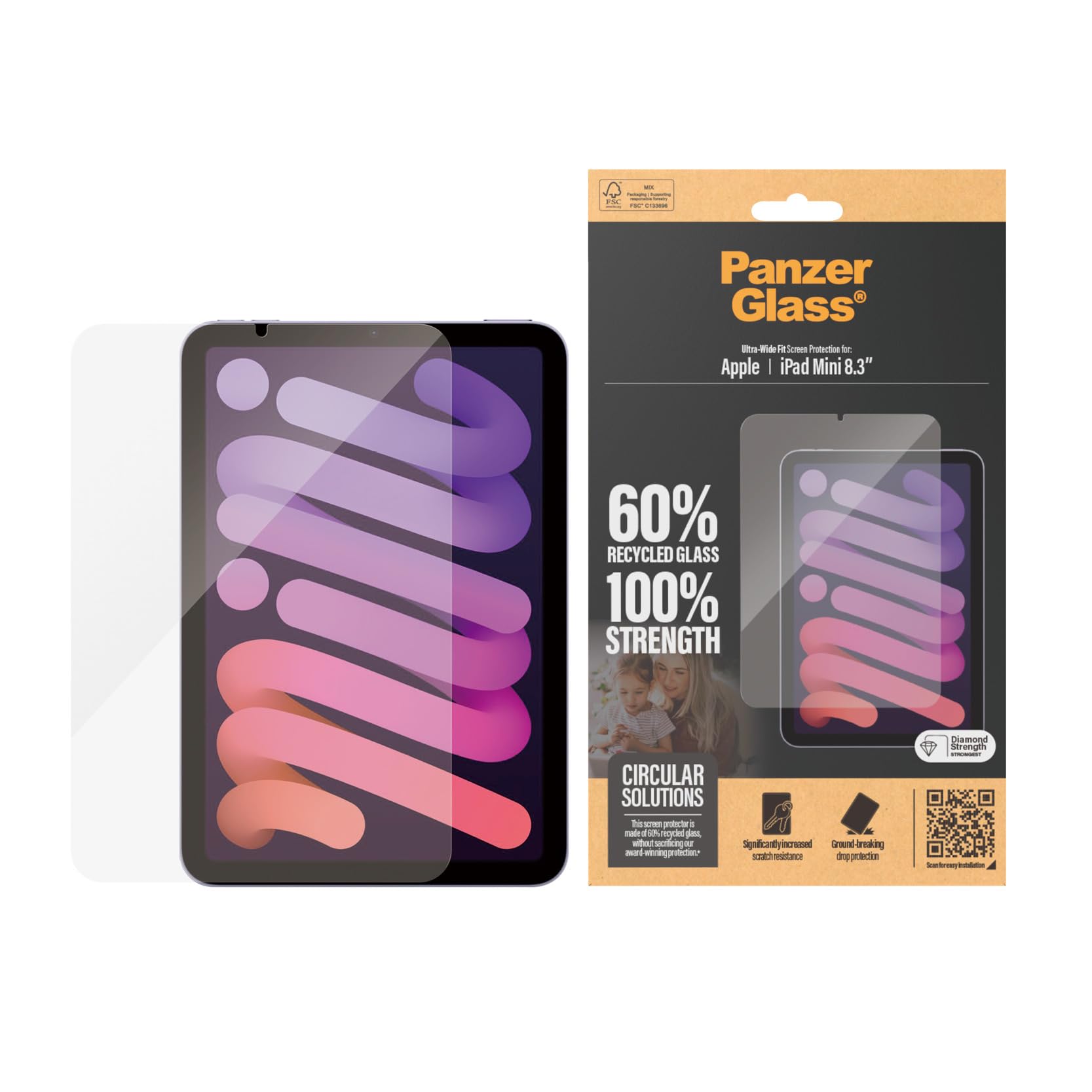 PanzerGlass Screen Protector iPad Mini 8.3'' | Ultra-Wide Fit