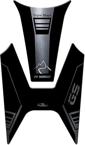 Miniatura 2 de Motorcycle 3D Stickers Compatible with BMW R 1250 GS Triple Black 2021. Tank Protector Protection from Bumps and Scratches. Resin Stickers - Silver