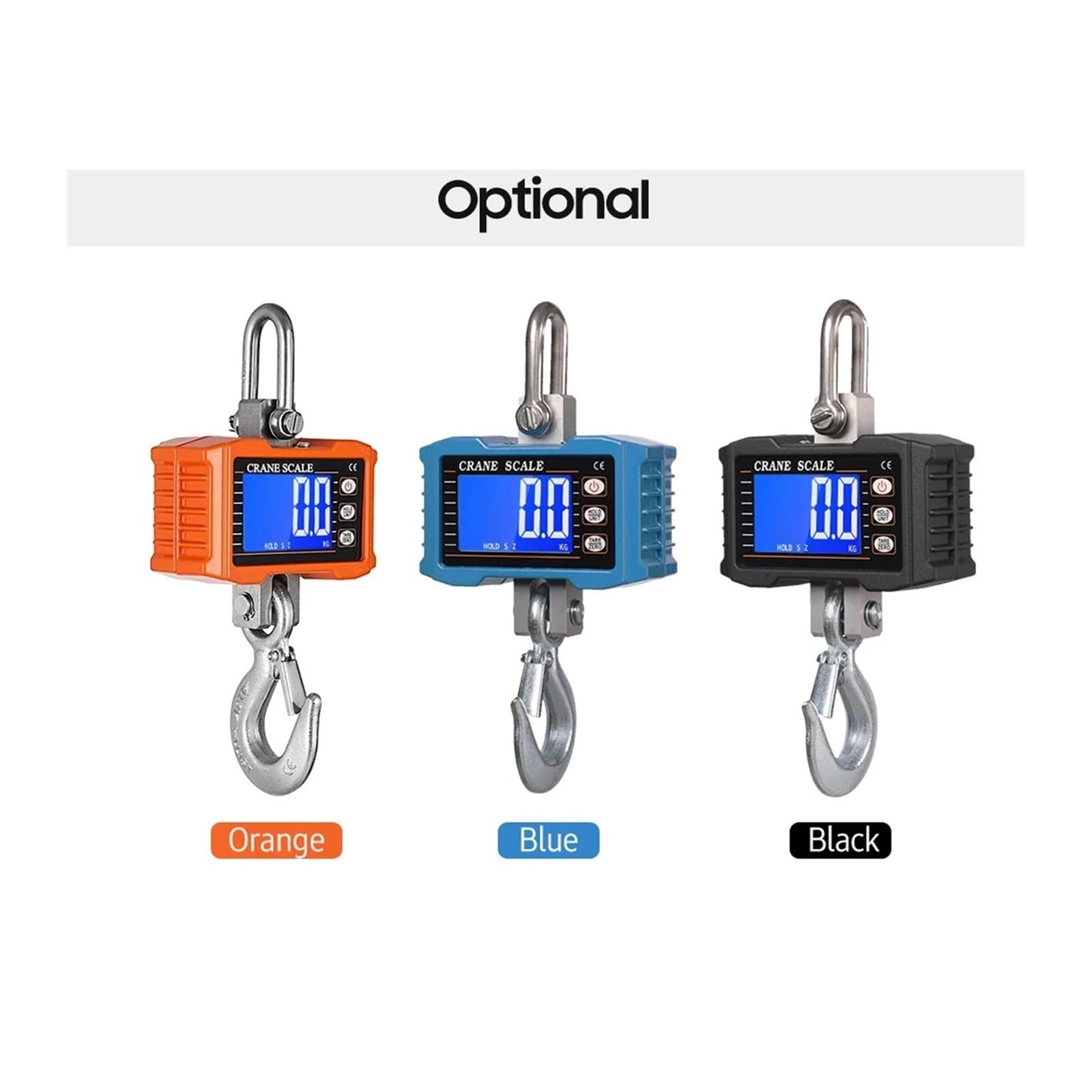 Escala colgante, 1000kg/2204lb Báscula digital colgante para grúa | Incluye cambio de unidades, pantalla digital legible y diseño portátil para almacenes, talleres y pesaje industrial.
