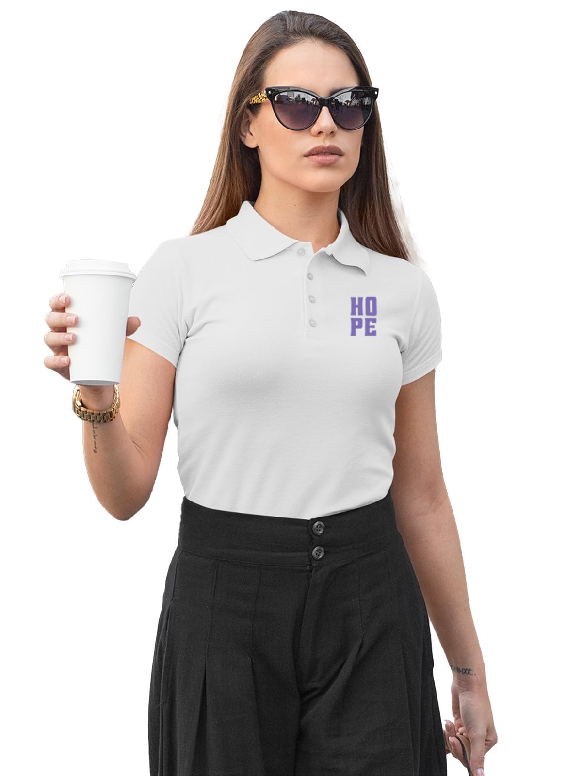 Women's Polo T-Shirt | Cotton Rich | Globally Certified Fabric | Wrinkle-Resistant | Colors Dont Fade | Regular Fit | Hope Design-picture-51