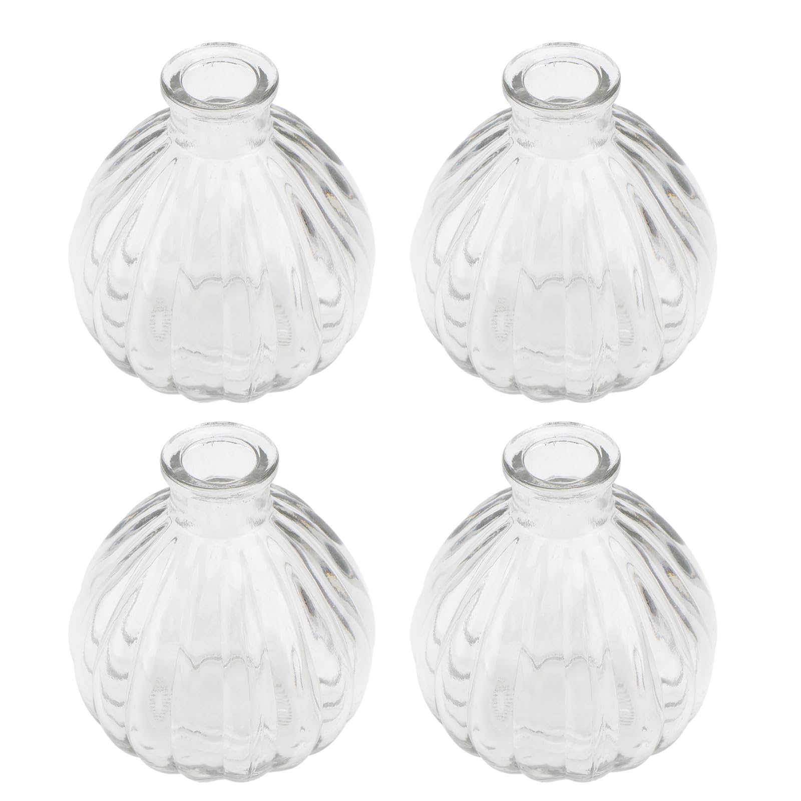 Vase en verre transparent décoratif et contenant mobile pour arrangement floral