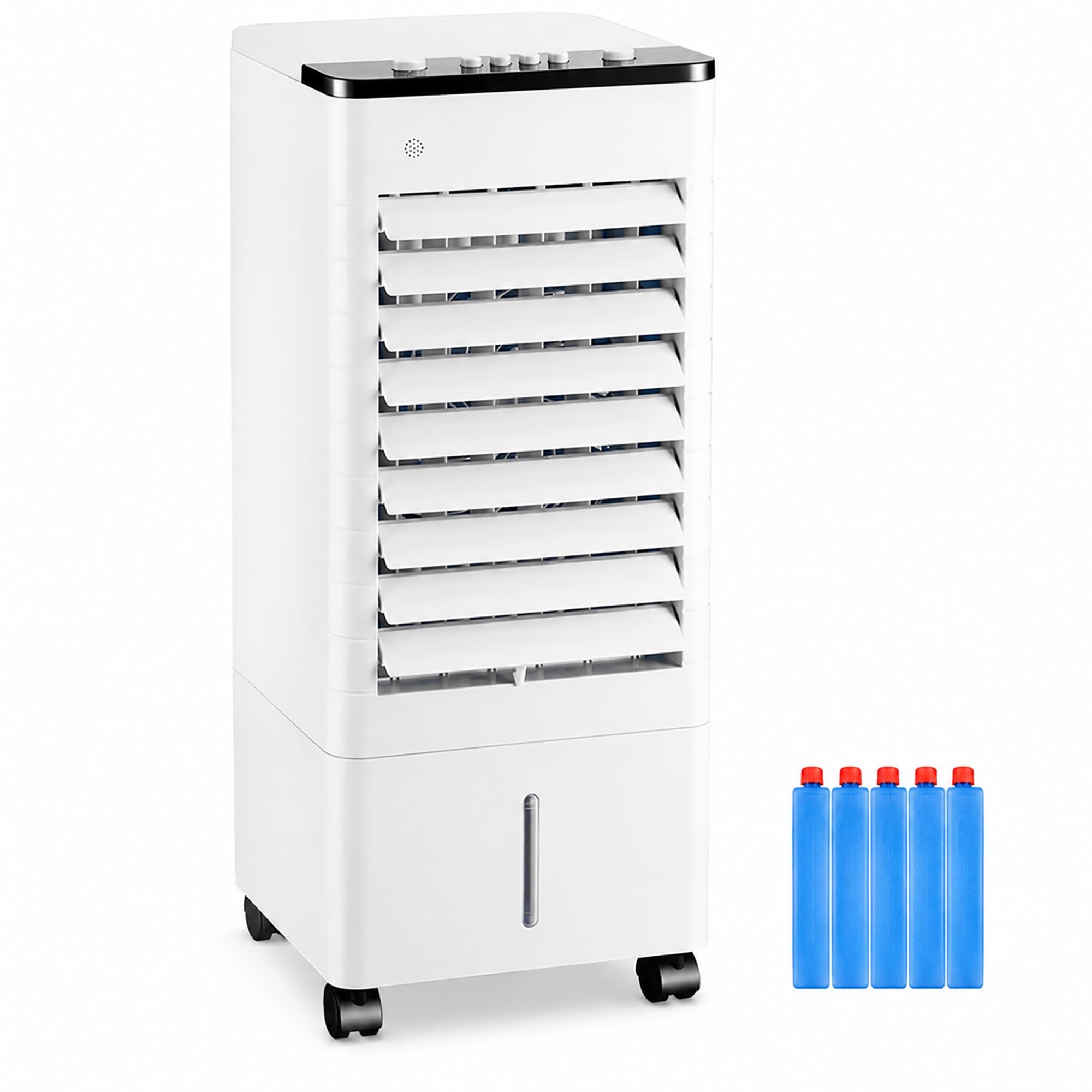 LRZPTDYU Evaporative Air Cooler with 9L Water Tank, Portable Swamp Cooling Fan 3 Speeds, 120° Oscillation, Air Circulator for Room, Garage & Office