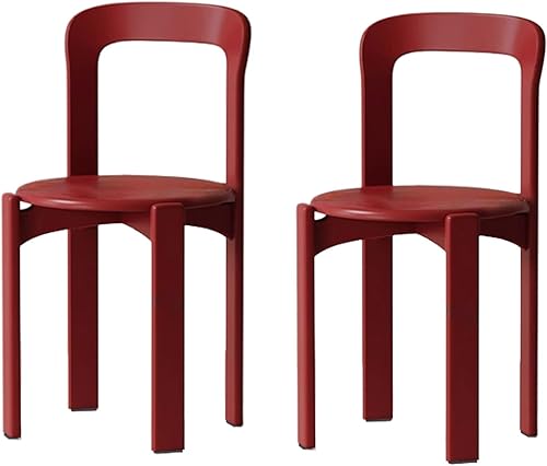 Miniatura 16 de Versatile Modern Dining Chair, Kitchen Chairs with Wood Frame Stackable, Side Chair Armless Home Stool for Guest Room Restaurant(Black,4PCS)