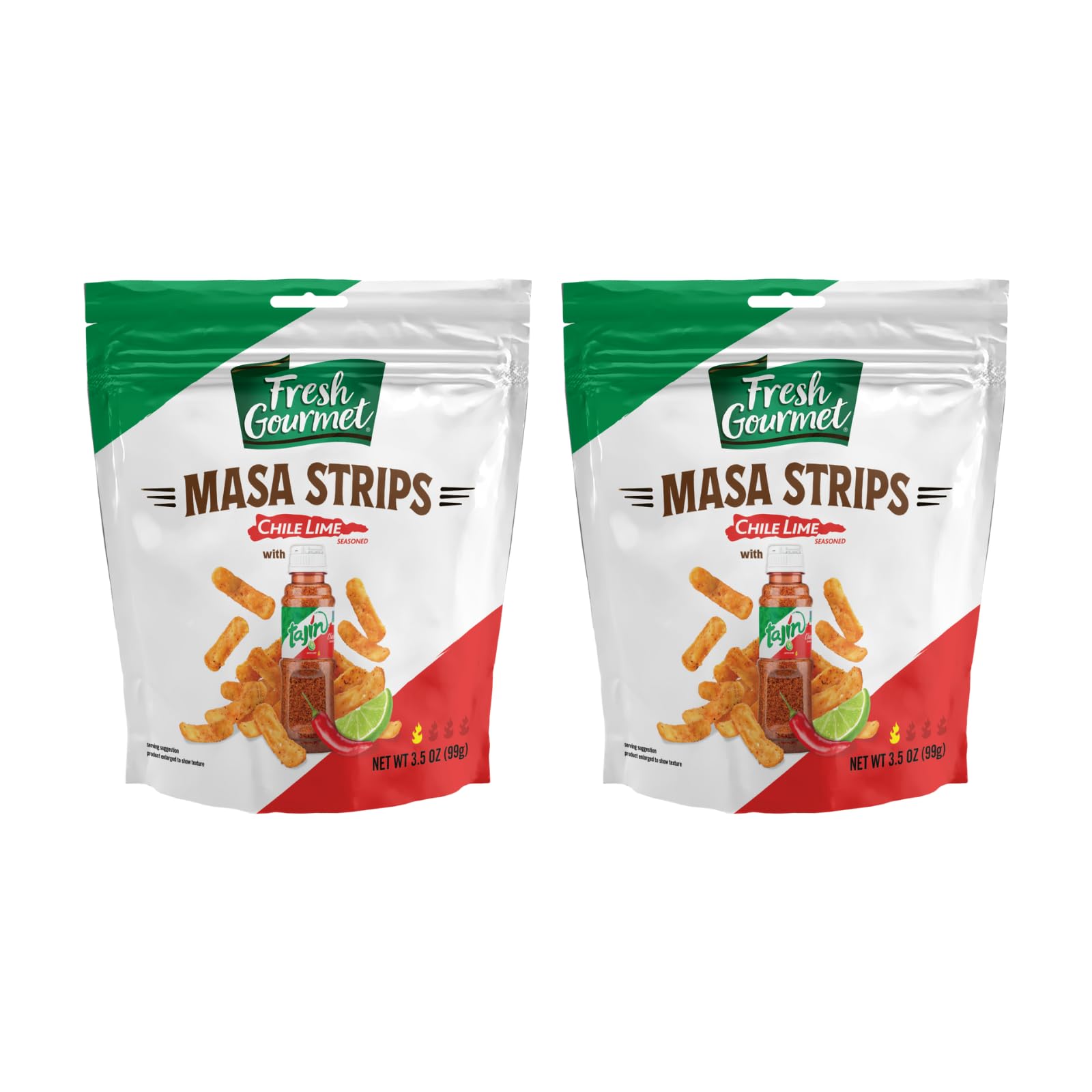 Masa Strips for Salads by Fresh Gourmet – 3.5 Ounce (Pack of 2)