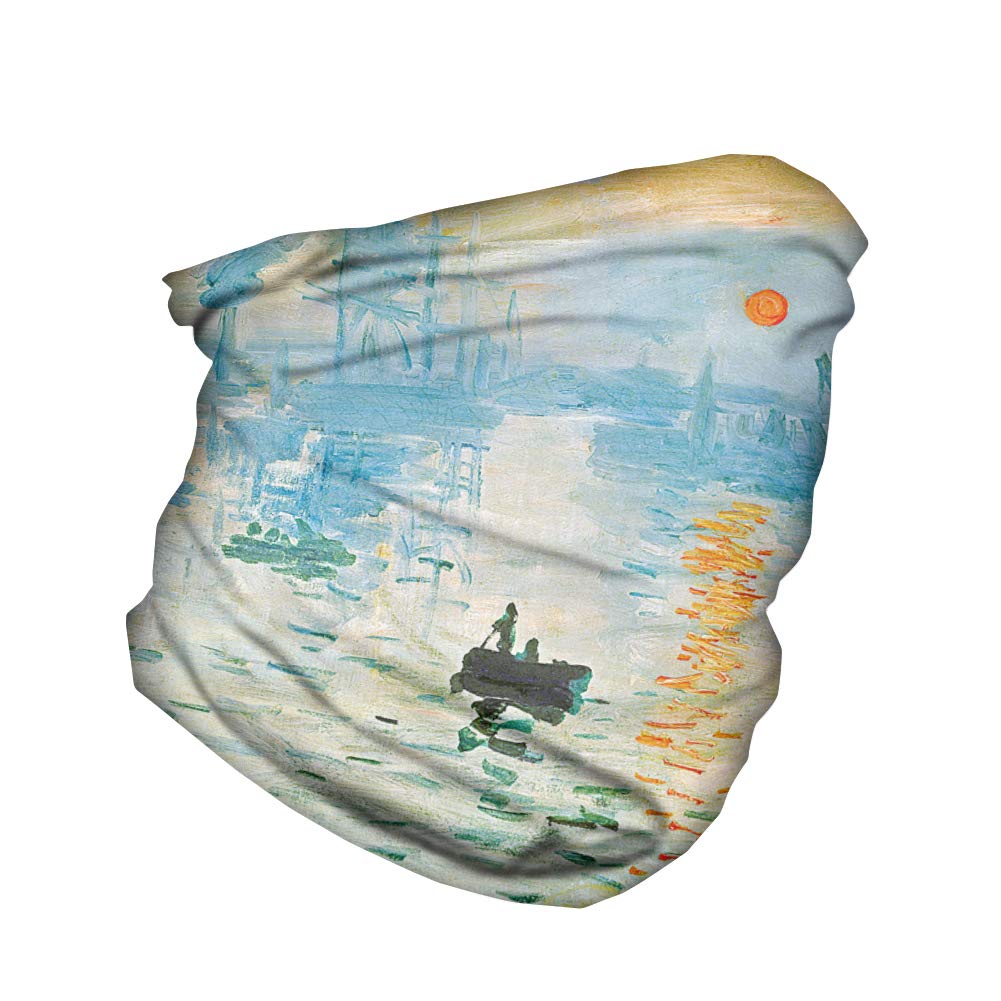 GLUDEAR Galaxy Seamless Bandanas Neck Gaiter Scarf Headband Scarf Headwrap Neckwarmer Outdoors,Van Gogh