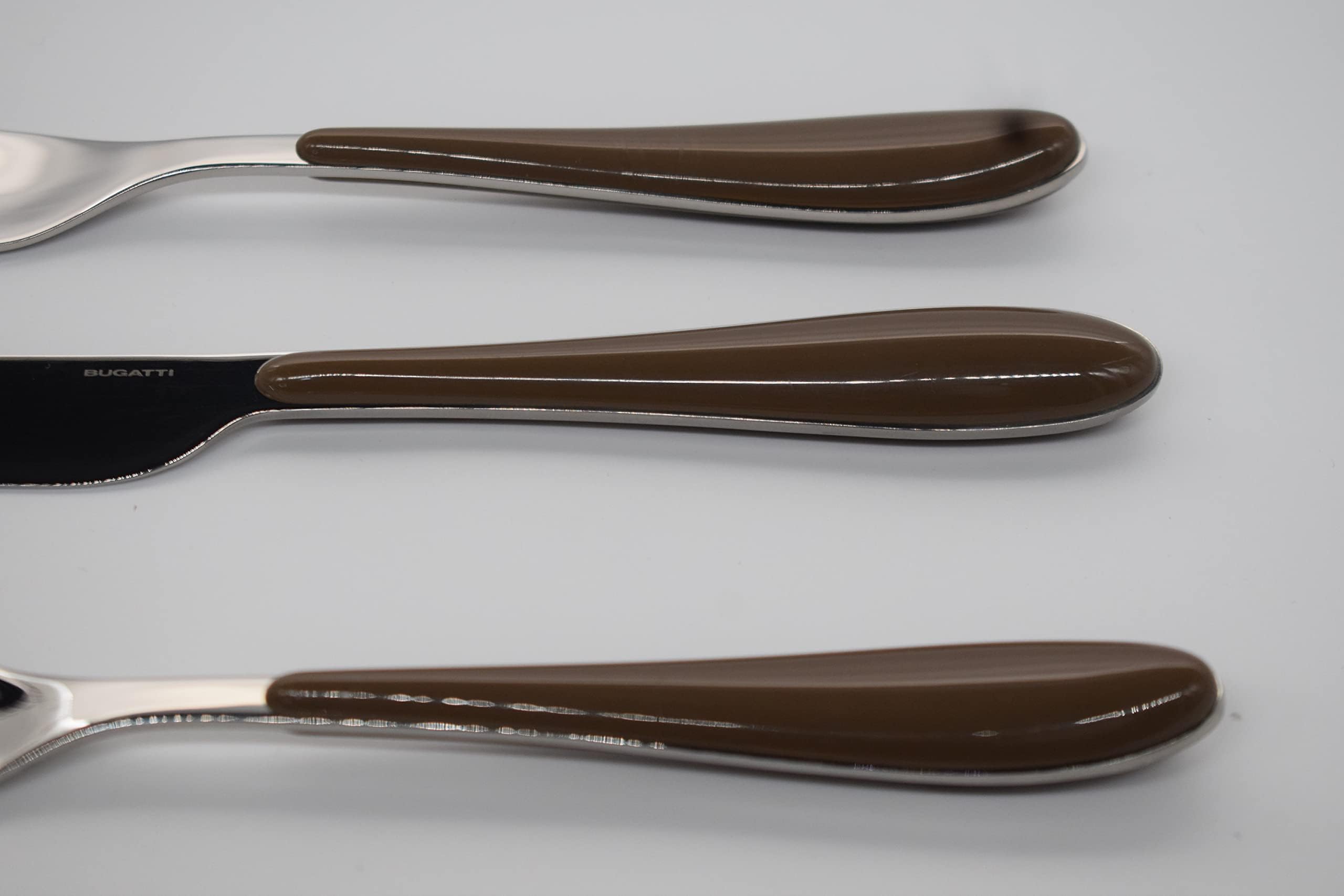 Bugatti ggta-023 F50 Gioia Besteckgarnitur, 24-teilig Edelstahl Tabak 22 x 8 x 30 cm