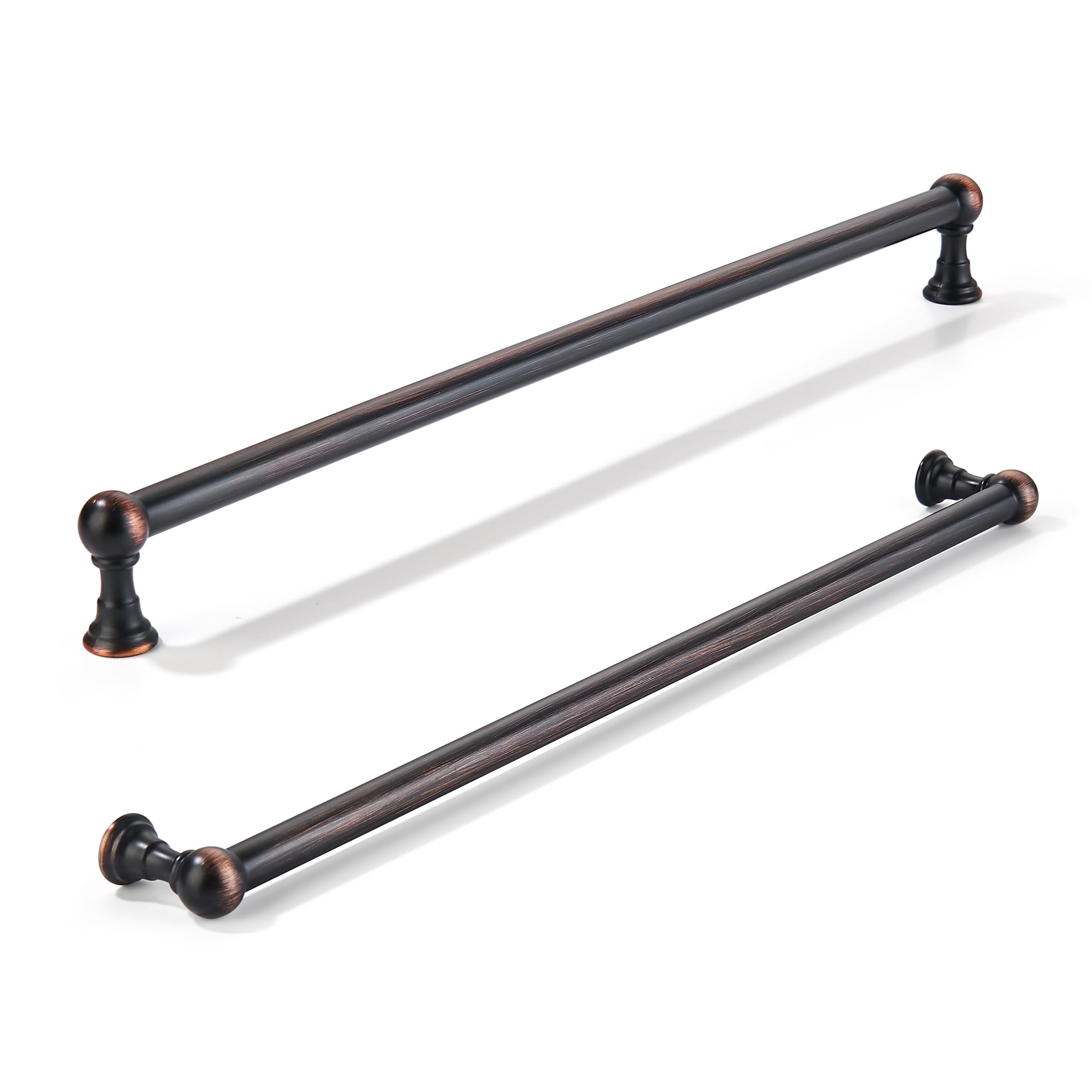 khtumeware 5 Pack 12 Inch Hole Center Oil Rubbed Bronze Cabinet Pulls Heavy Duty Solid Cabinet Handles cabinets Dressers Kitchens Handles Bathroom cabinets — image 1