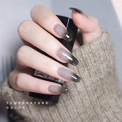 Miniatura 9 de Juego de esmaltes de uñas de gel de gelatina marrón, esmalte de uñas de gel translúcido, esmalte de uñas de gel transparente, juego de esmalte de