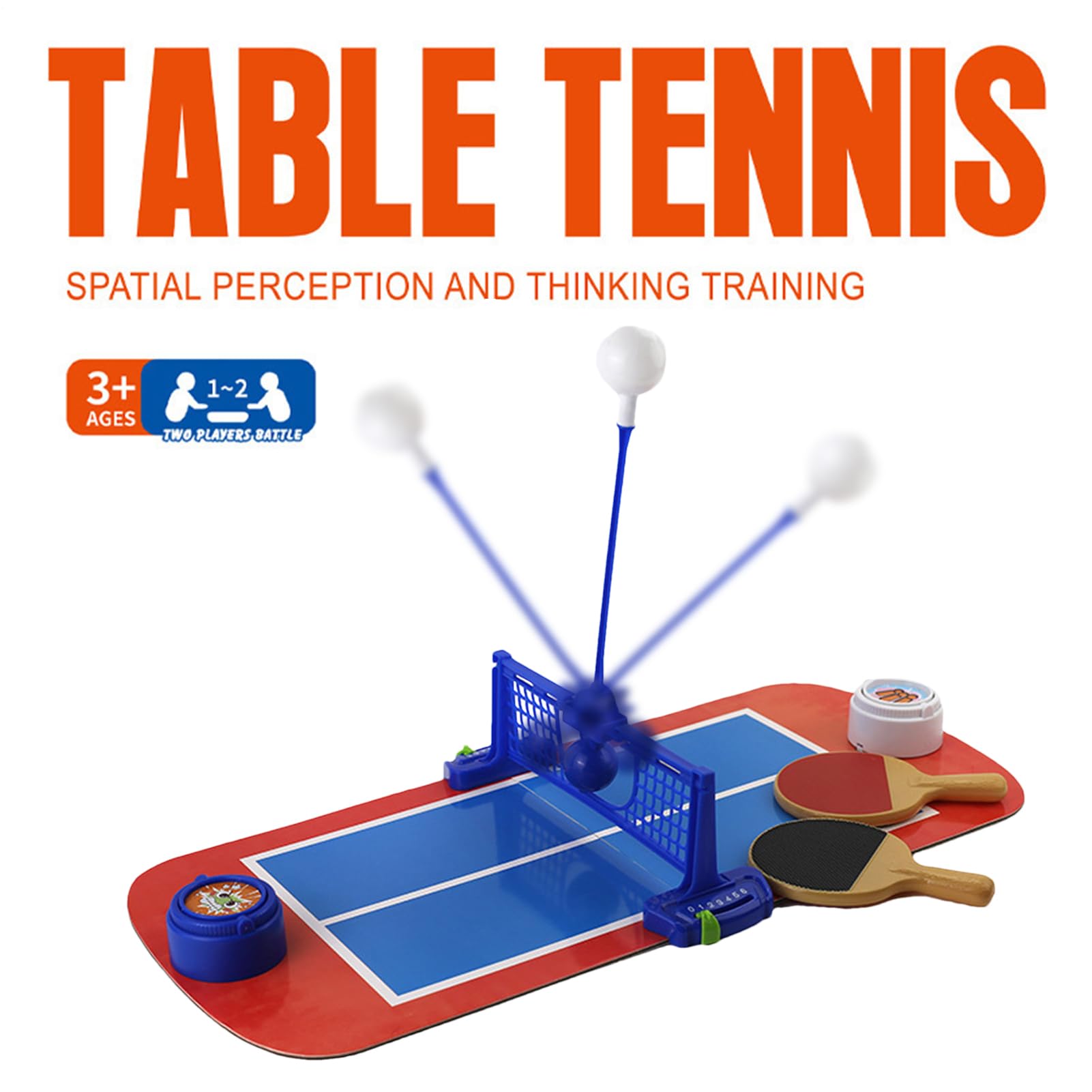 Set da Pong Portatile Set Racchette Portatile | Interattivo Genitori e Bambini per Sviluppare Abilità Motorie e Libero in Casa e in Viaggio