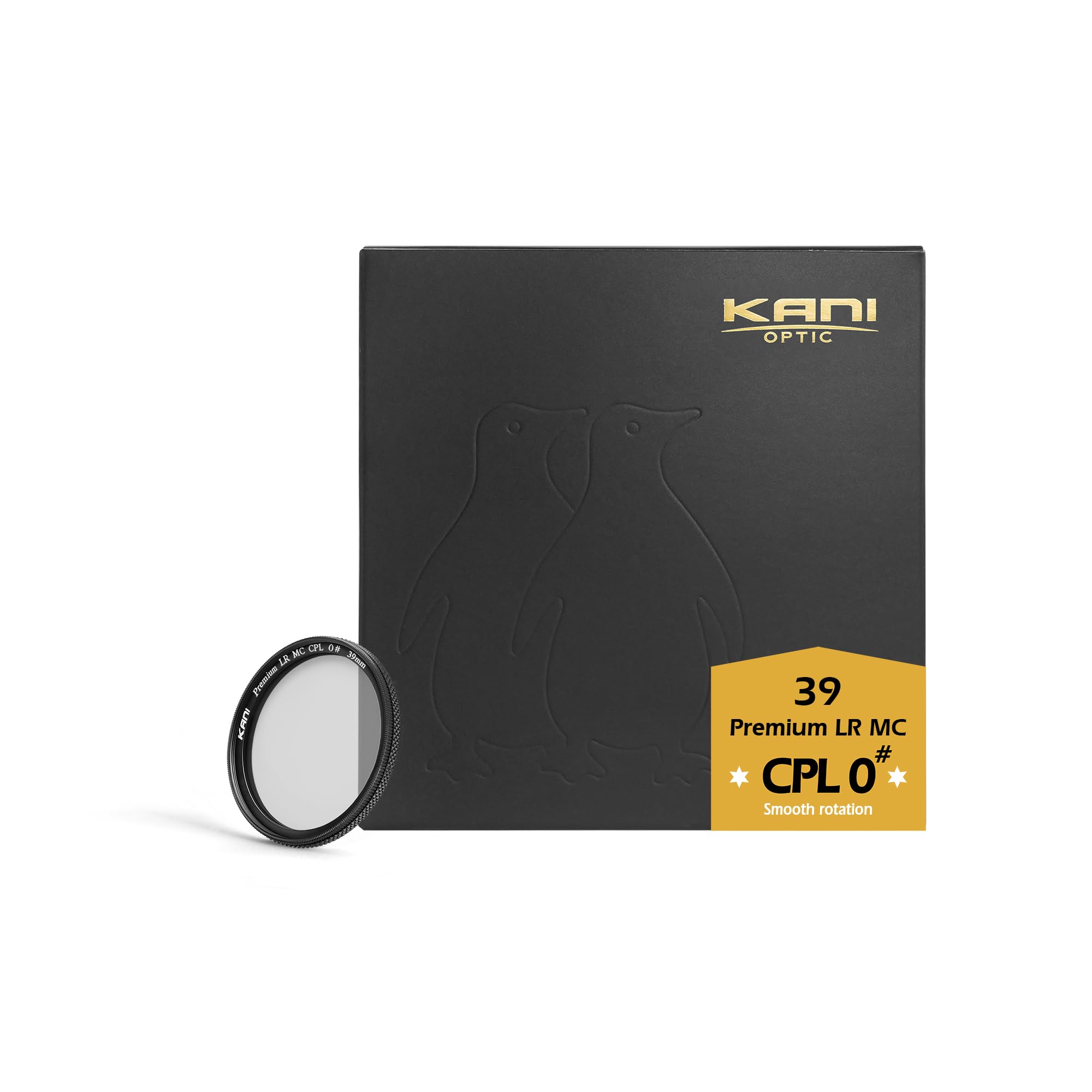 KANI 39mm PLフィルター ZeroSharpシリーズ Premium LR MC CPL 0# Smooth Rotation 厚枠仕様 円偏光フィルター 色再現性向上 色濁り低減 低反射 撥水 撥油 防汚 帯電防止 ナノコーティング 819307