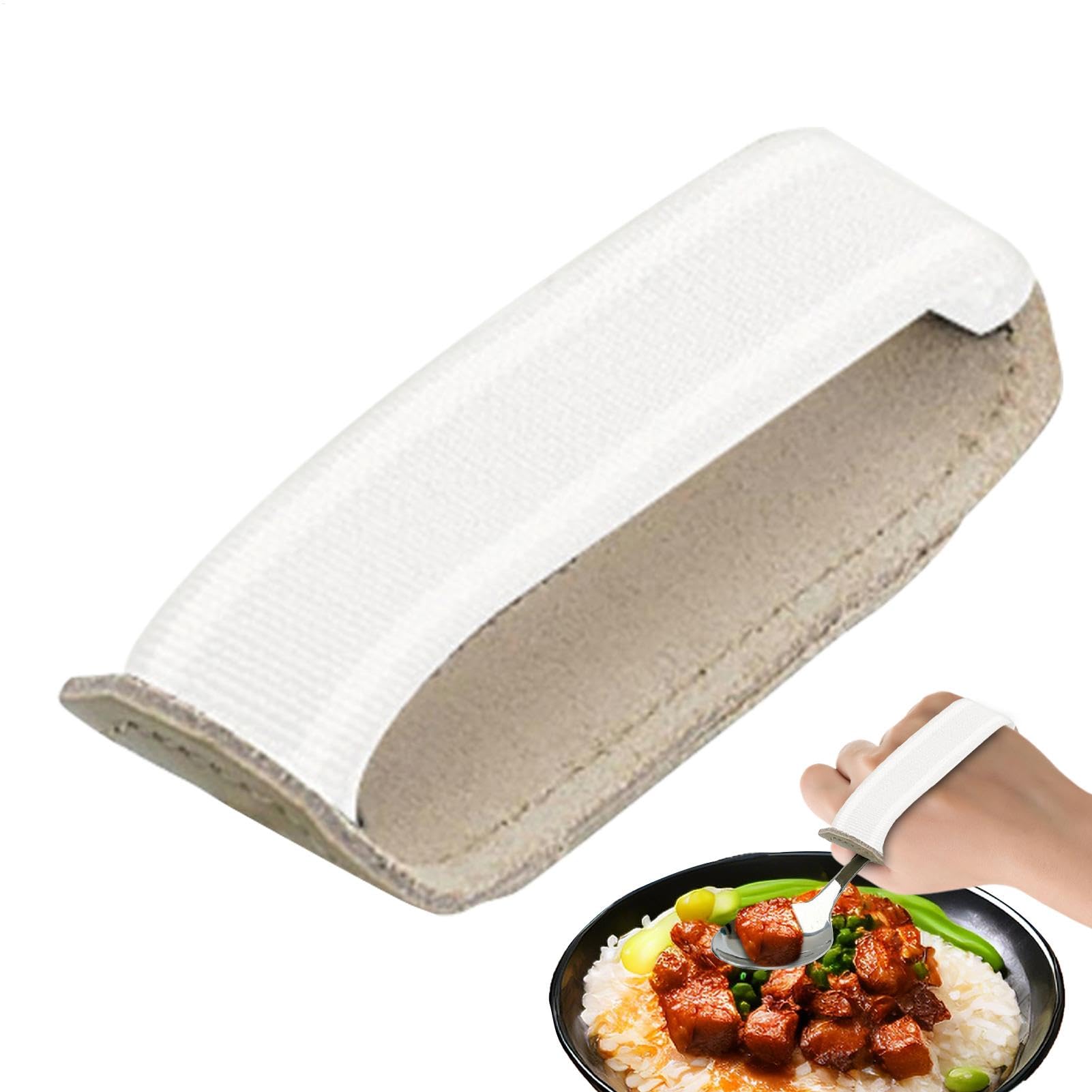 Correas para puños para cubiertos, puños para utensilios | Puño elástico para sujetar cubiertos,Manguito de ayuda para comer portátil, ayuda para escribir, cubiertos, agarre fácil para personas mayore