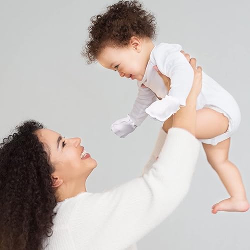 Miniatura 2 de 16 pares de guantes de algodón para recién nacidos, antiarañazos, unisex, para recién nacidos, para bebés, niños y niñas de 0 a 6 meses