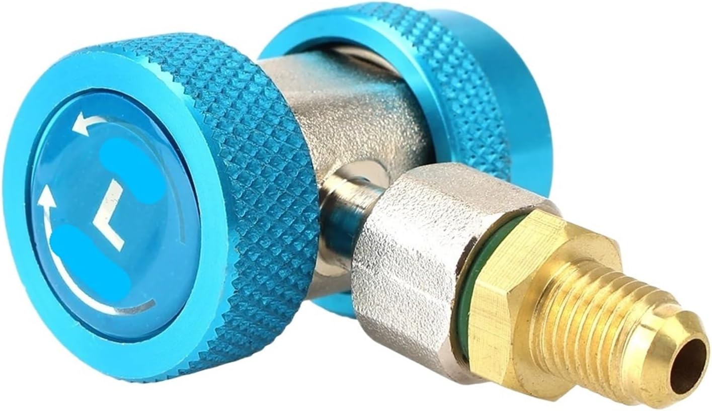 2Pcs Adjustable Car Air Conditioner Fluoride Converter Auto Repair Tools Quick Coupler Connector Adapter R134A High Low