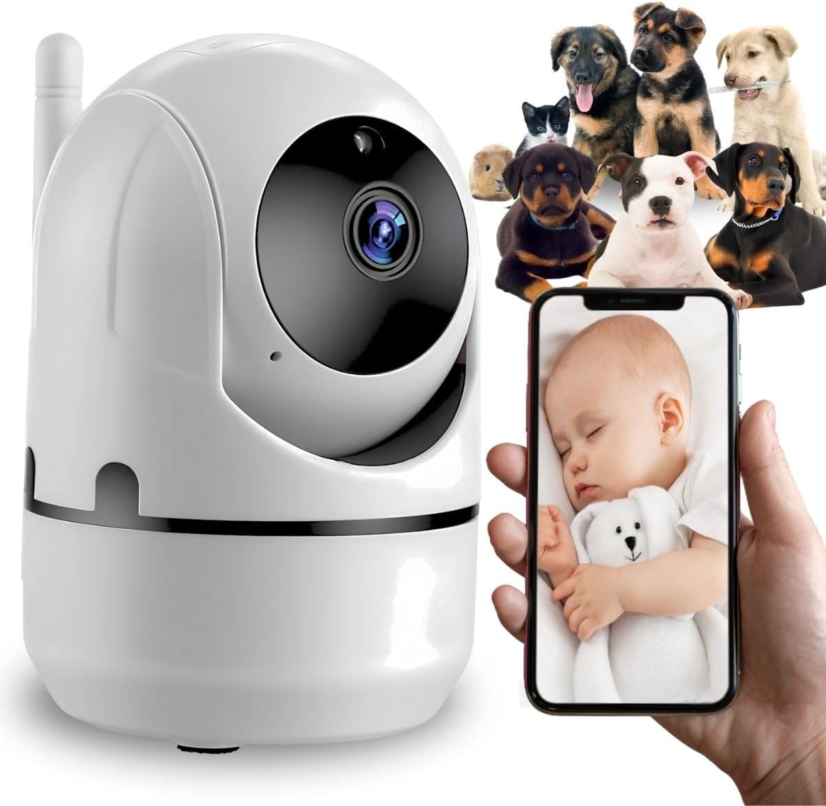 Camera Ip Wifi Giratória Onyon1080p Estilo Babá Eletrônica Com Visão Noturna e Alerta De Movimento
