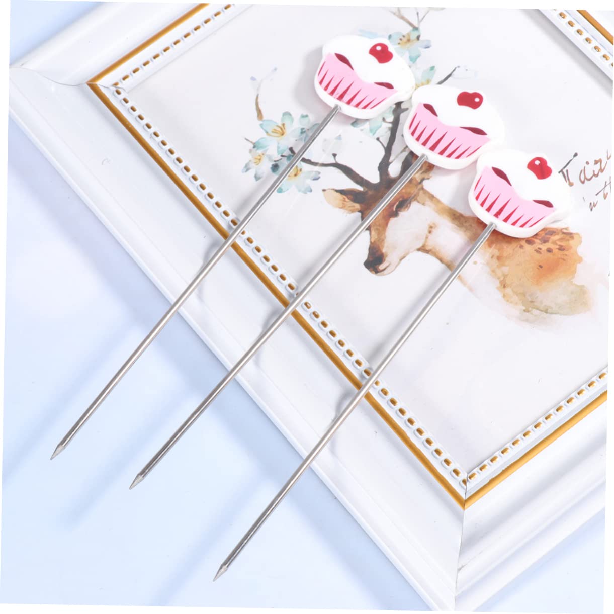 ABOOFAN Stainless Steel Cake Tester Set Biscuit Stirring Pin for Baking Bread Cooking