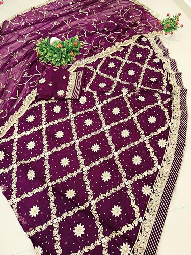 Image of Heavy Embroidery Work Semi Stitched Shimmer Silk Rajputi Poshak For Women Rajasthani Lehenga Choli