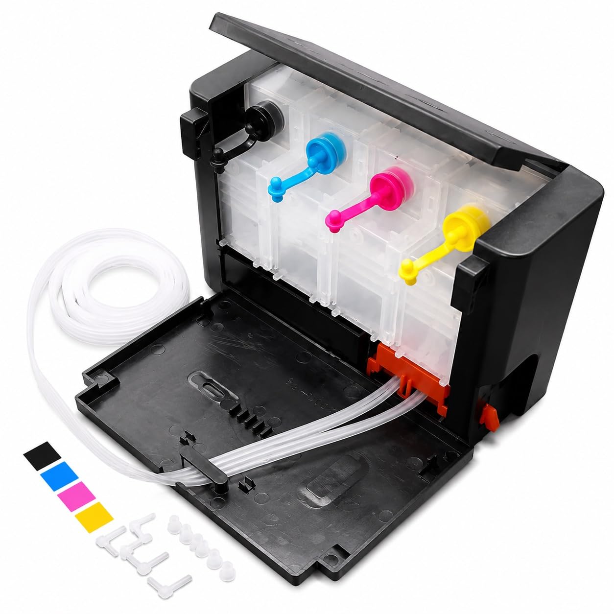 Kit CISS 4 Couleurs Réservoir Encre Compatible Epson/Canon/HP/Brother