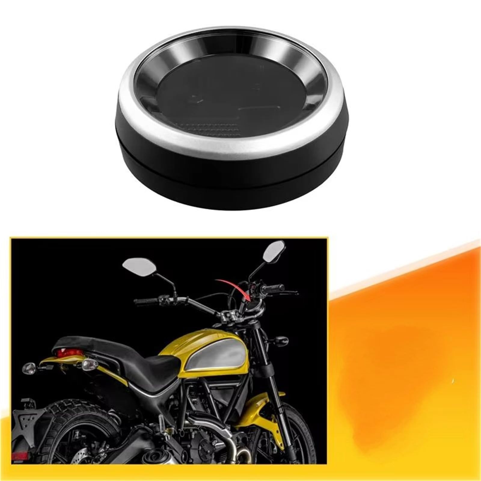 Motorrad Tacho HüLle Kompatibel Mit Ducati Für Scrambler 400 800 Motorrad-Instrumentenkoffer Tachoanzeige Drehzahlmesser Kilometerzähler Gehäuseabdeckung