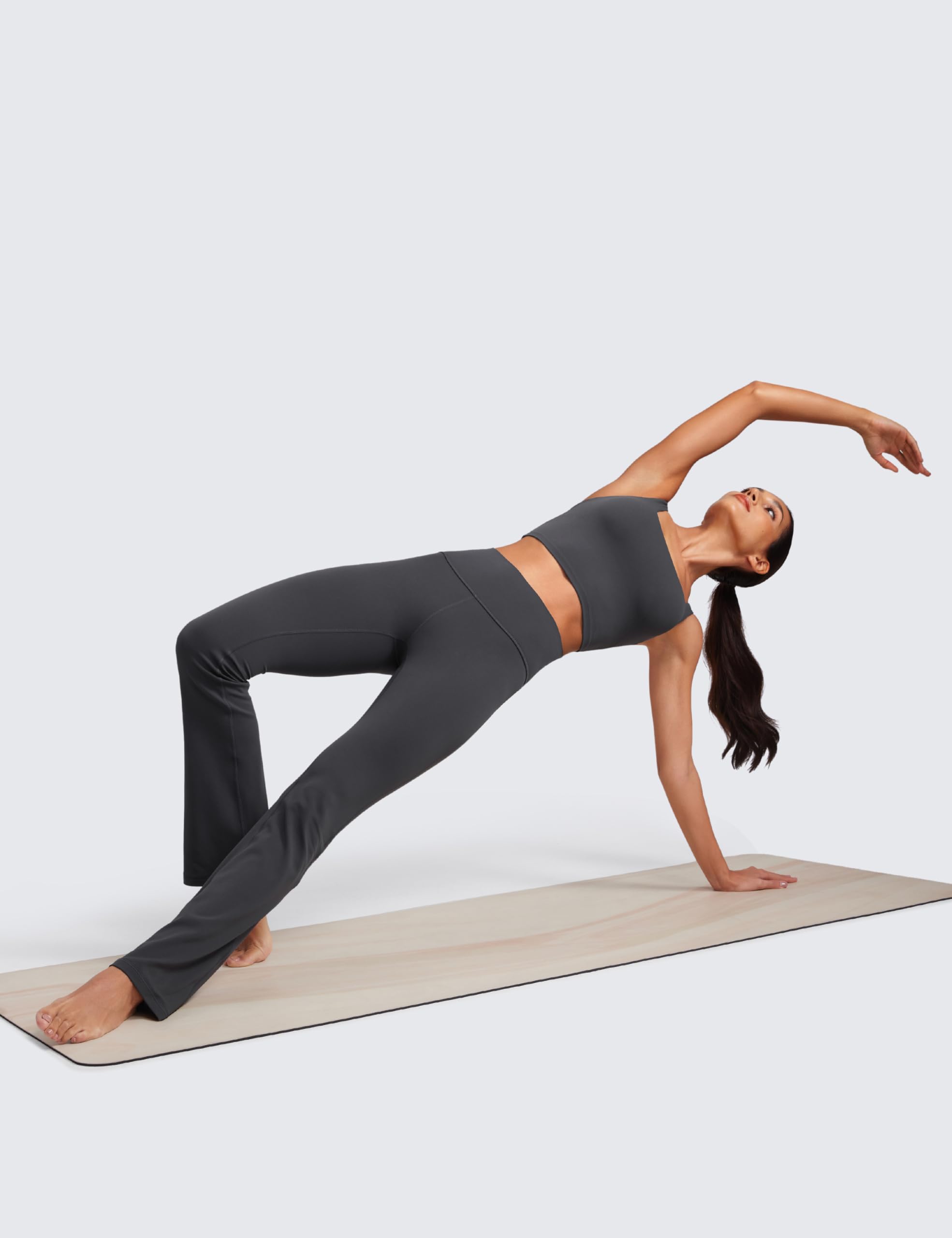 CRZ YOGA Butterluxe Leggings Svasati - 74/79/81/85cm | Estremamente Morbido, Compressione Leggera, Yoga, Casual, Tasca Nascosta Posteriore, A Vita Alta, per Donna