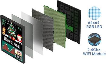 Amazon.co.jp: DIVOOM PIXOO64 64X64 ピクセルアートフレーム ドット絵