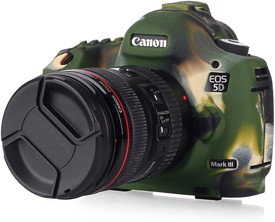 Amazon Co Jp Stseetop スキンカバー シリコン保護ケース Canon 5d Mark Iii グリーン 家電 カメラ