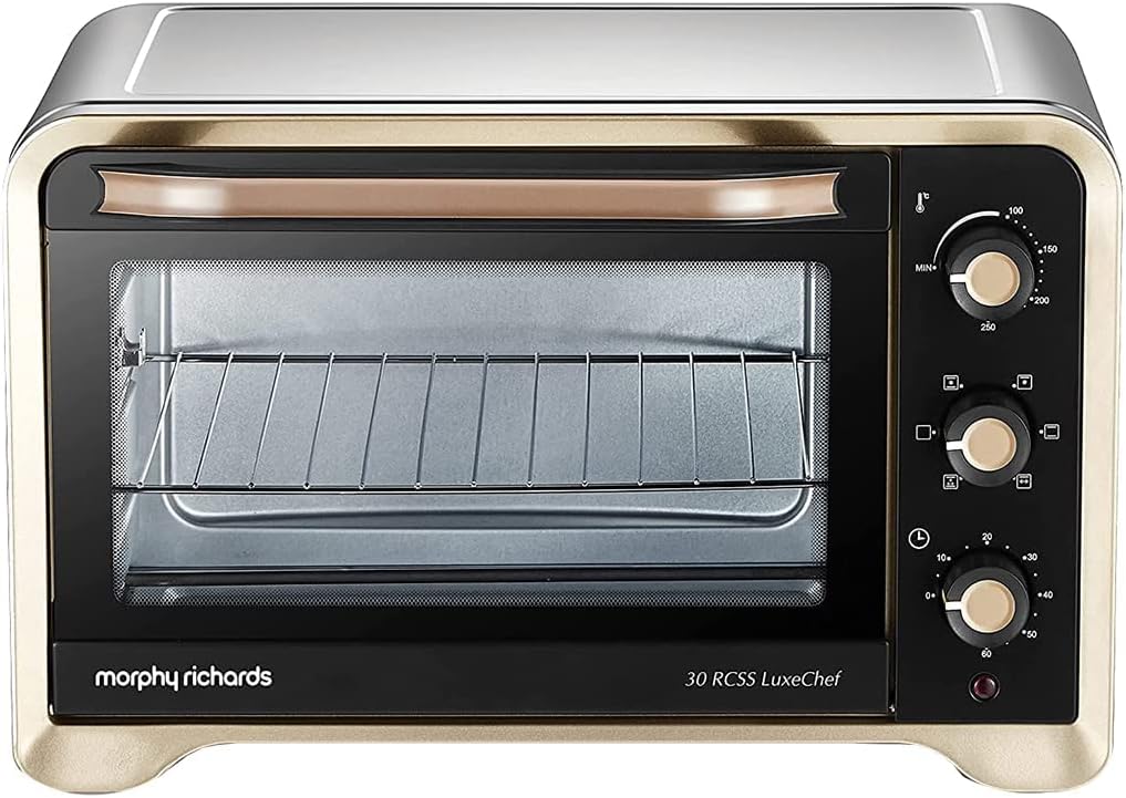 - Morphy Richards 30RC Manual Otg Oven For Kitchen 1500W | 30 Litre Oven Toaster Griller | Convection Fan & Rotisserie Function | Temperature Control|2-Yr Warranty By Brand