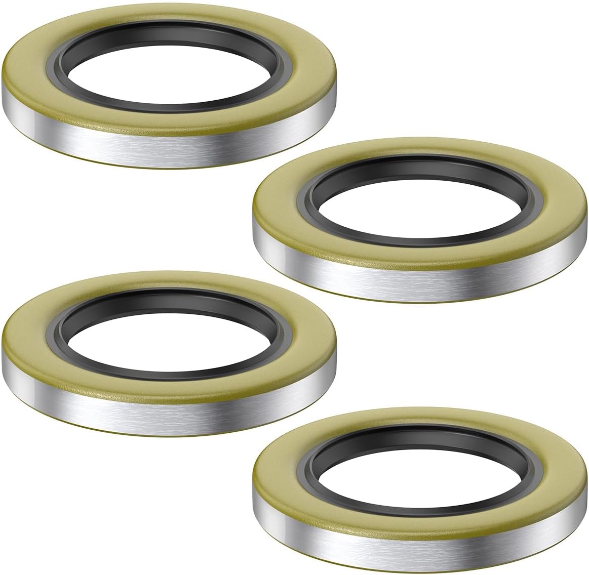 NOOTO 4 Pack 1036LOTOF4 Double Lip Grease Seal 2.25 x 3.