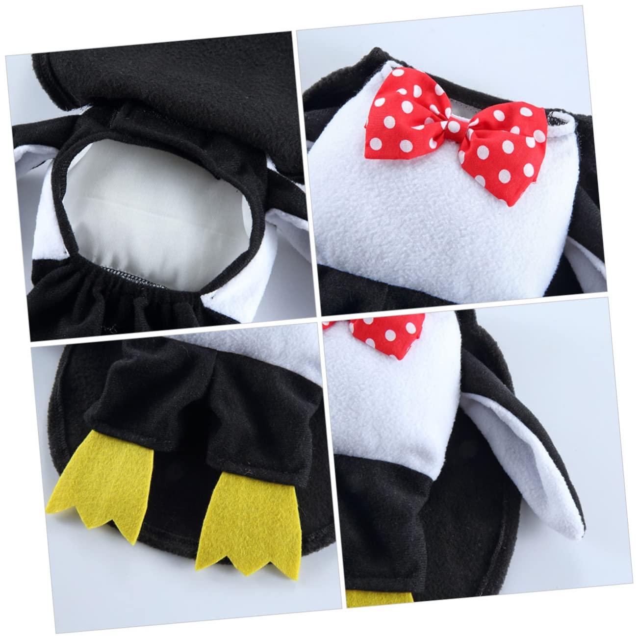 BESPORTBLE 3juegos Disfraz para Mascotas Traje De Pingüino para Perros y Gatos Accesorios De Cosplay para Halloween Ropa Divertida y Llamativa para Fiestas y Ocasiones Especiales