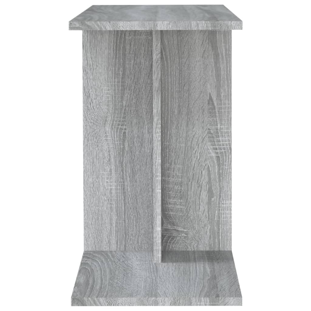 Beistelltisch Grau Sonoma Holzwerkstoff 50x30x50 cm, Flexibler Couchtisch mit Ablagefach, Sofatisch und Ablagetisch für Wohnzimmer, Schlafzimmer, Flur, Balkon, vielseitiger Telefontisch