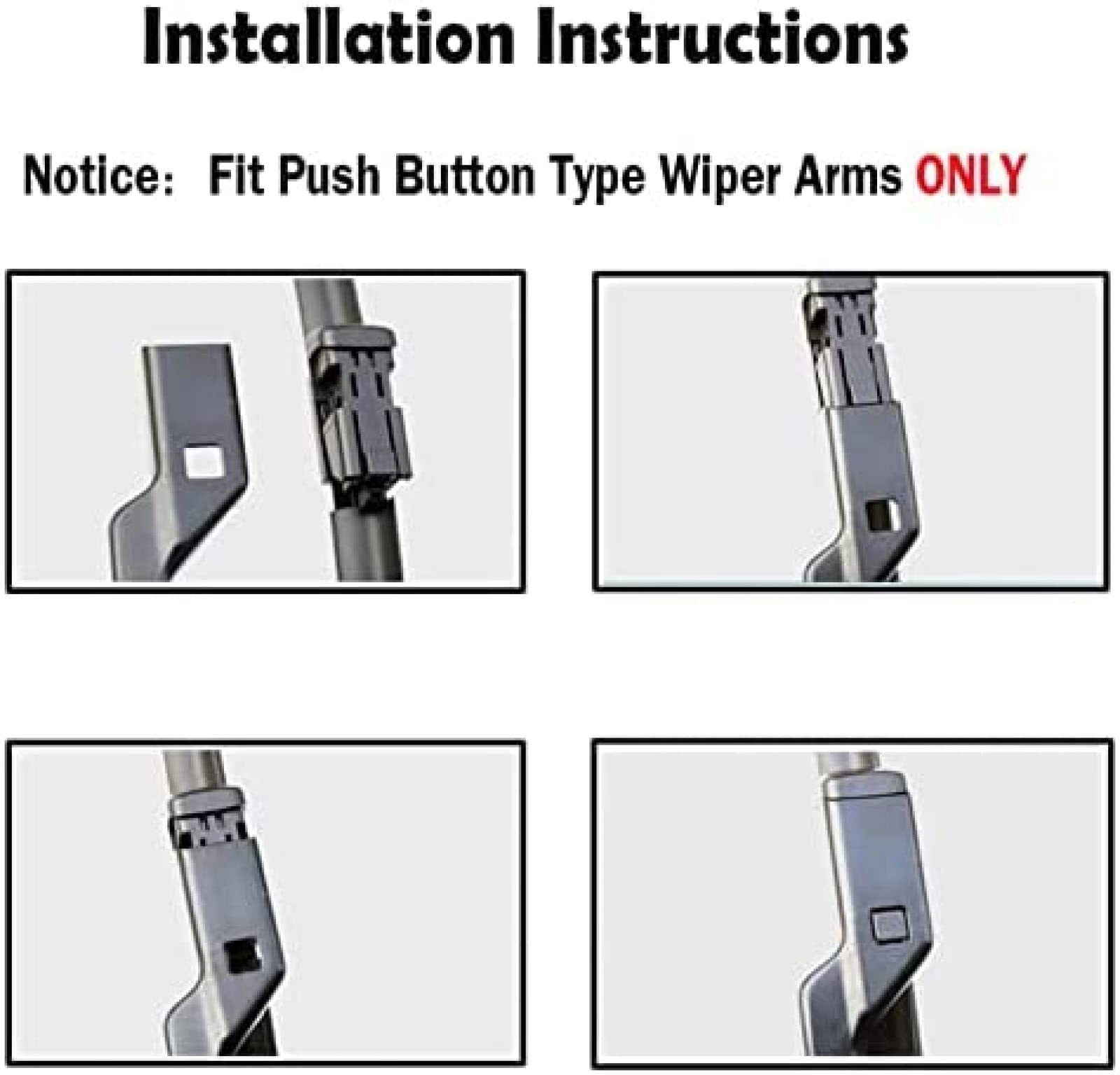 Juego de escobillas limpiaparabrisas Delanteras y traseras de 26 "+ 14" + 10 "para Parabrisas de Coche Ventana cepillos de Lluvia para Opel para Mokka 2012-2017