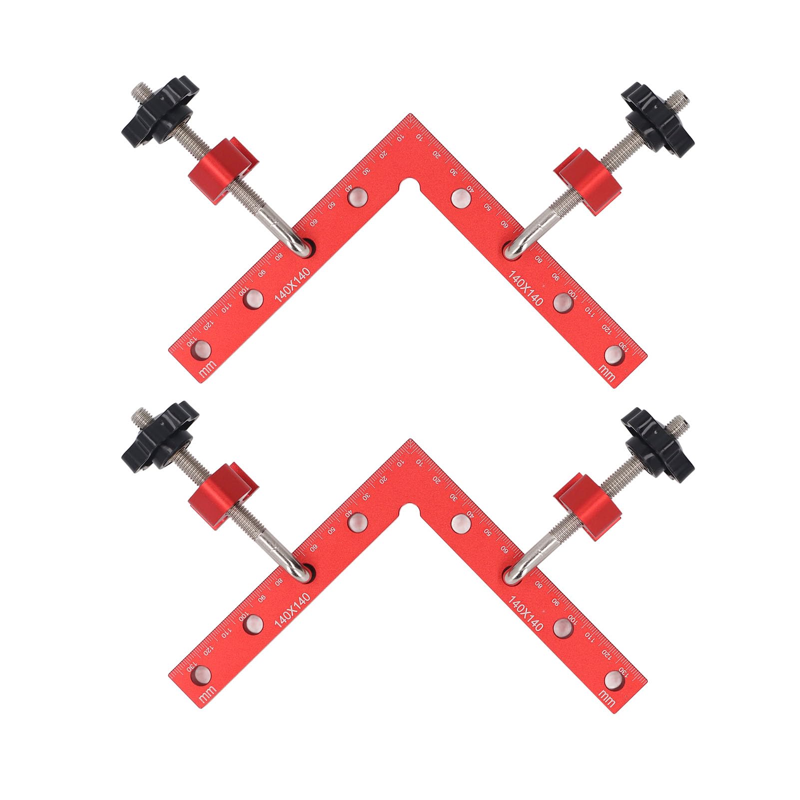 ZAWELIYO 140x140mm 90 Degree Corner Clamp L Shaped Fixture for Woodworking Furniture Making