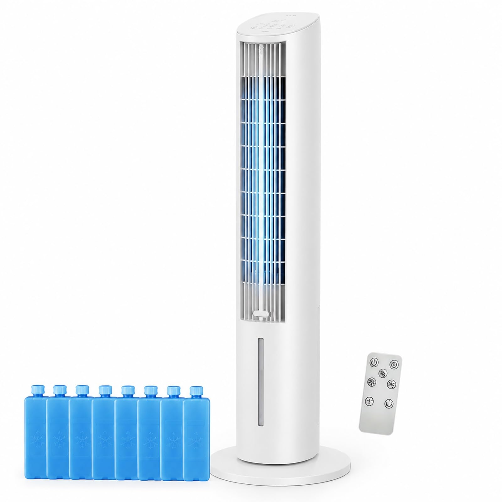 Zdmzr One Color Portable Evaporative Air Cooler, Touch Remote Dual Control, Swamp Cooler