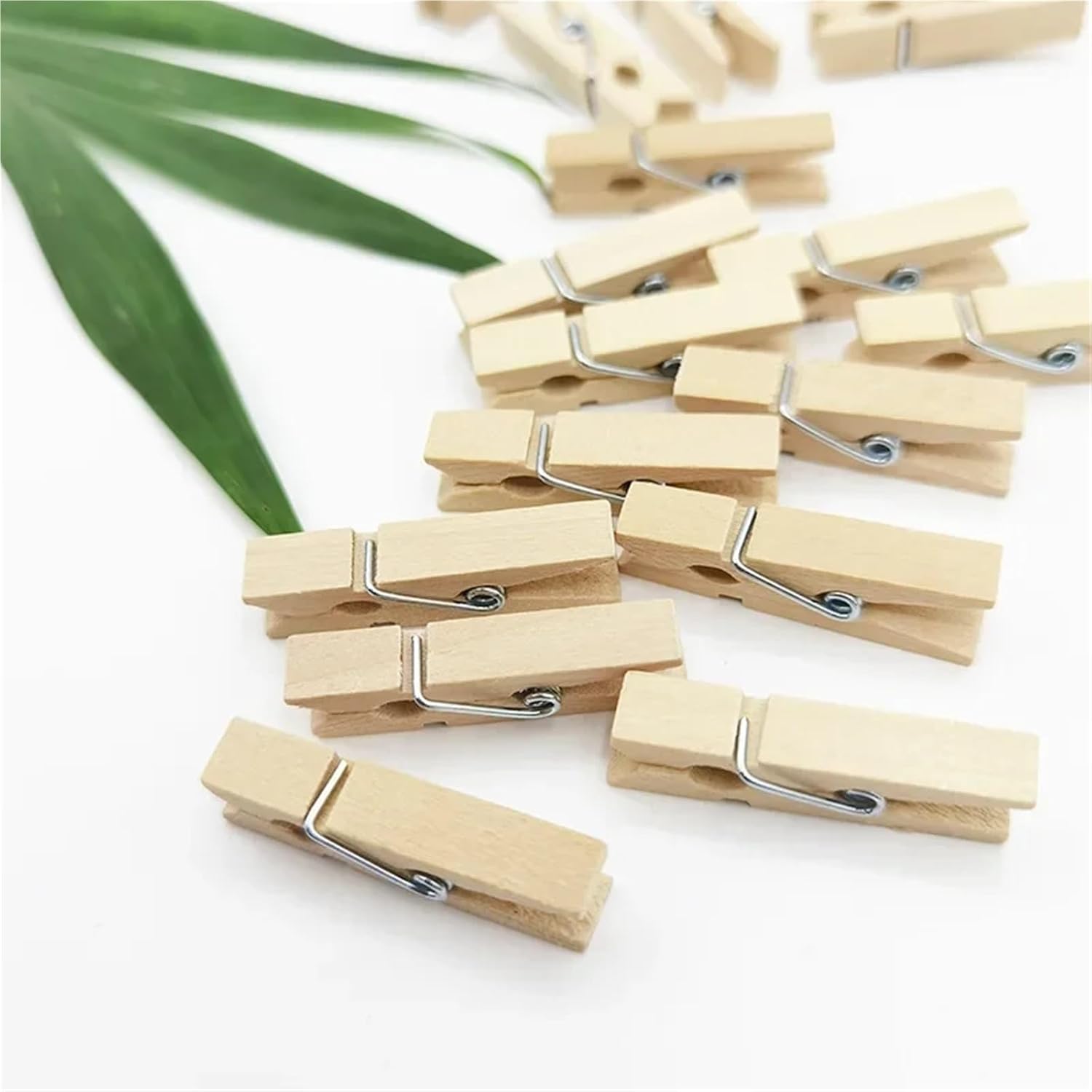 Clothes Pins 300PCS 2.5x0.3cm Natural Mini Wooden Clips for Clothespins Decorative Wooden Clips for Photo Wall and DIY Craft