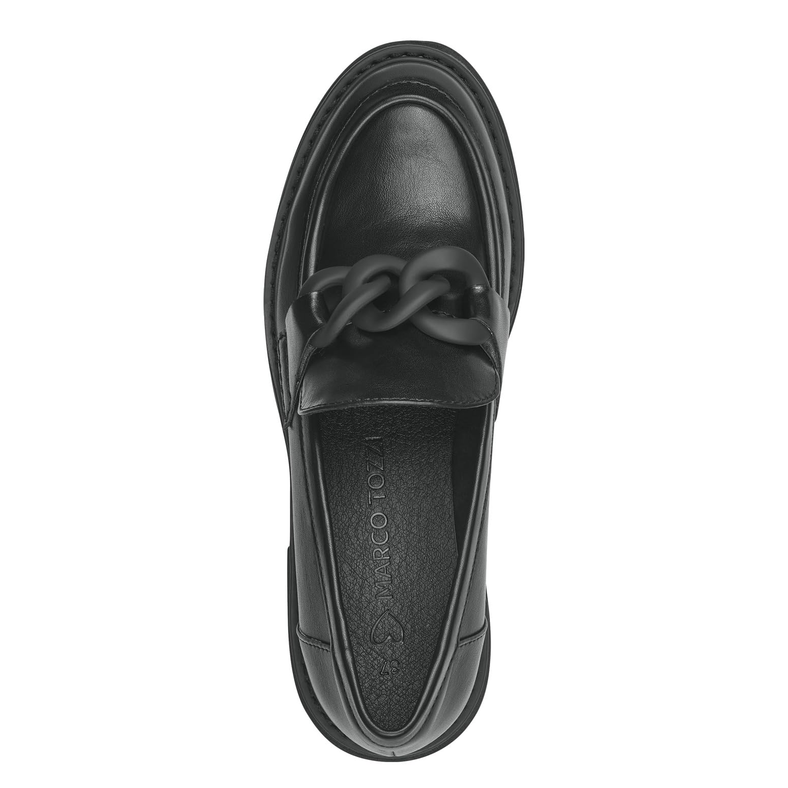 MARCO TOZZI Damen Loafer ohne Absatz Vegan mit Plateau