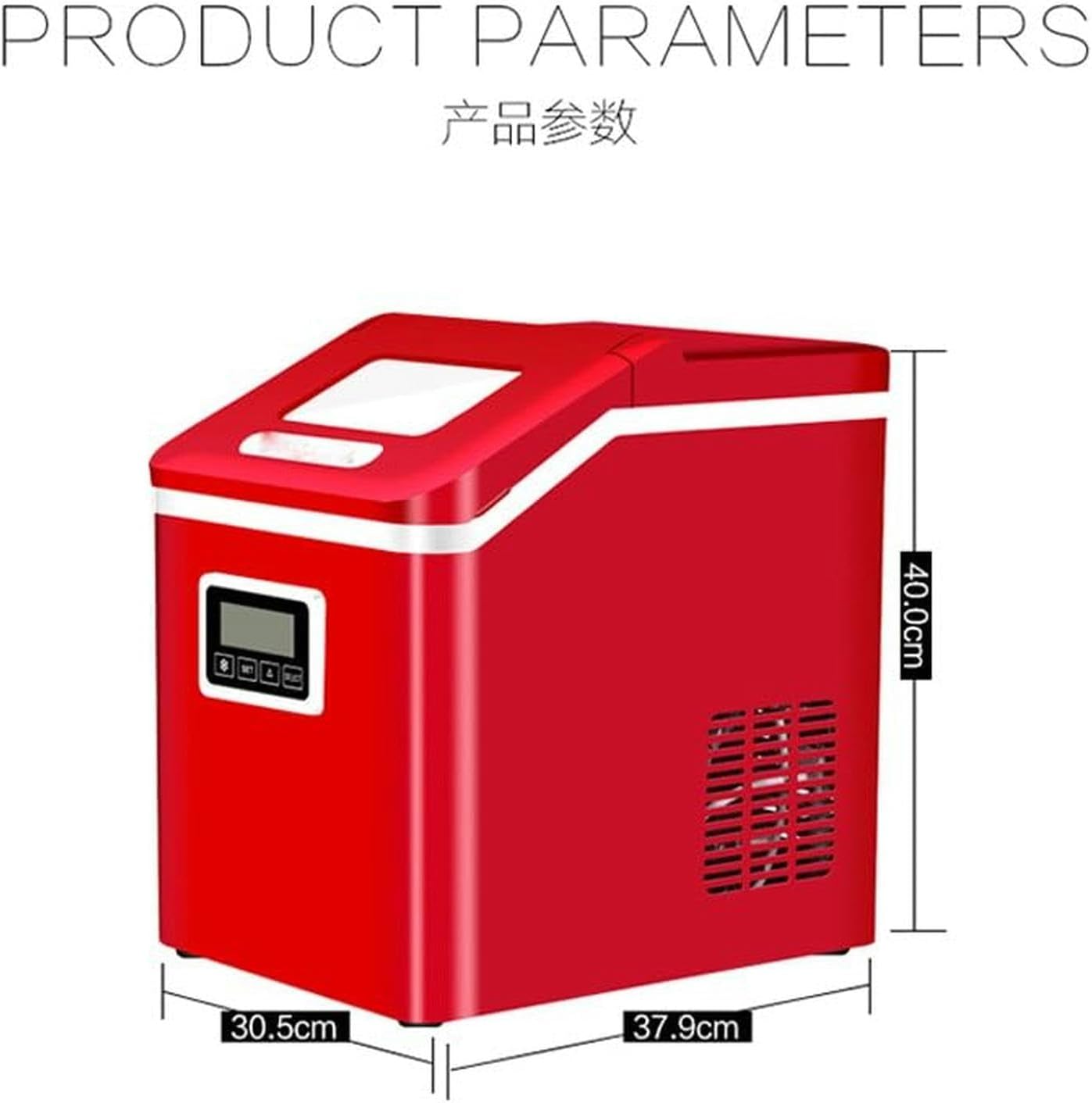 AMNOOL mdlian Home Small Ice Machine Dormitory Office Kitchen Cold Drink Cube Ice Making Machine