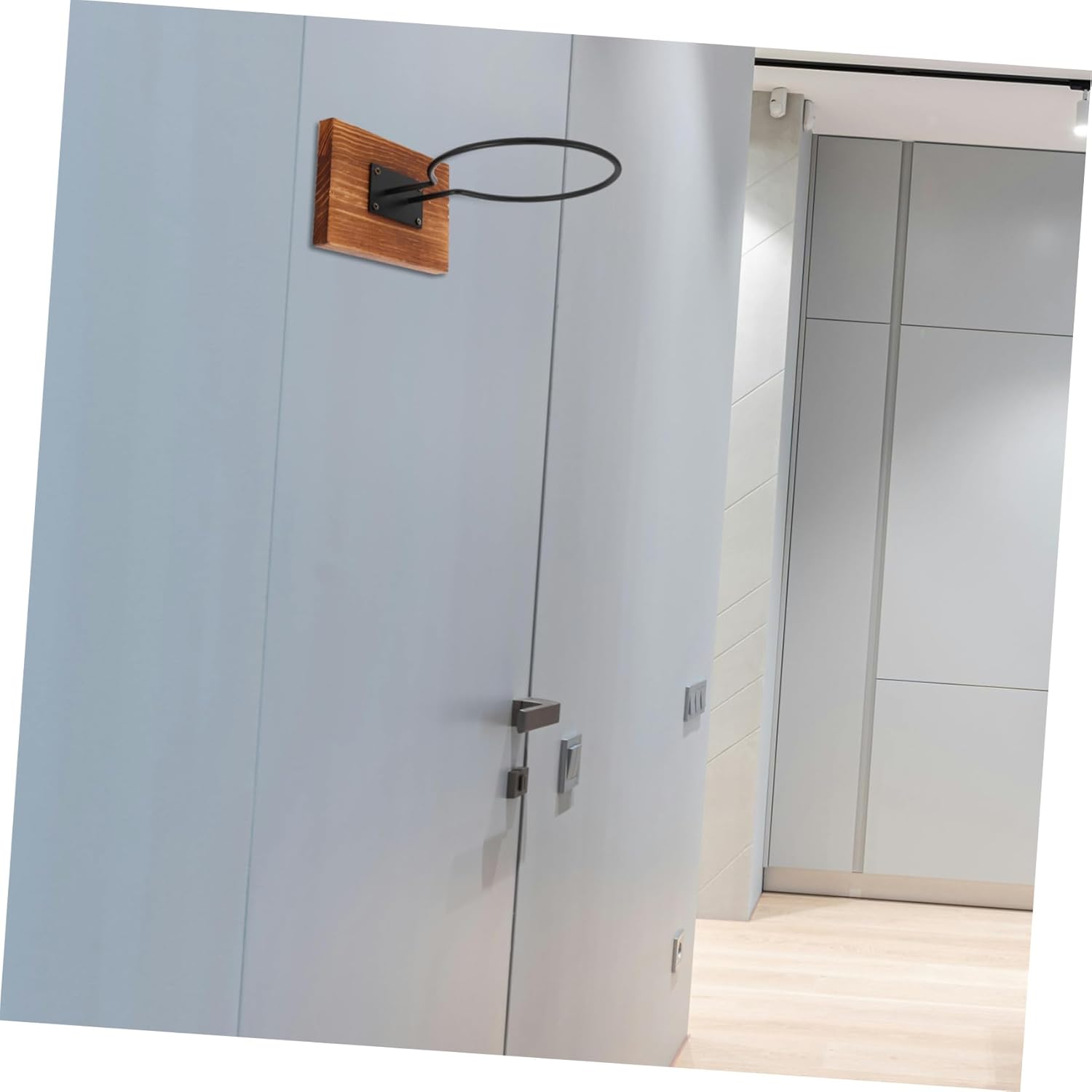 2Sets Wall Mounted Basketball Storage Rack Metal Holder for Indoor Basketballs Compact Design for Bedrooms Living Rooms and Offices Easy Installation Organize Sports Balls