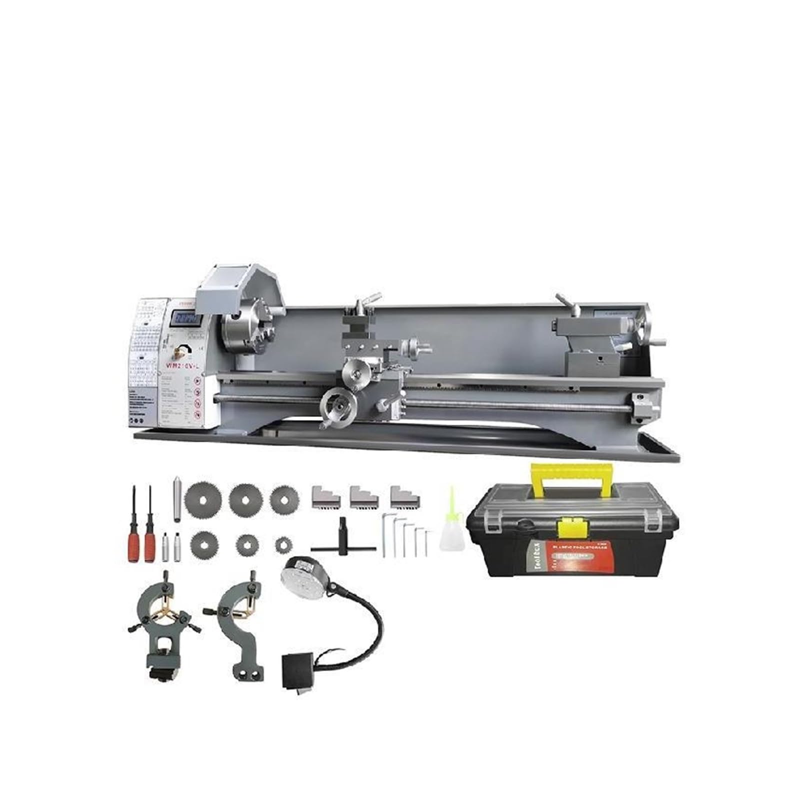 Tornio for metalli 750W senza spazzola 8,3"x29,5" / 210mm*736mm 50-2500RPM a variazione continua for tornitura di lavorazioni metalliche fai-da-te Efficienza