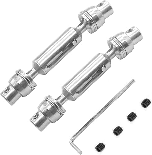 ShareGoo - Eje de transmisión de metal a control remoto CVD, eje de conducción central Dogbone de 2.283-2.835 in, compatible con WPL HengLong 1/16