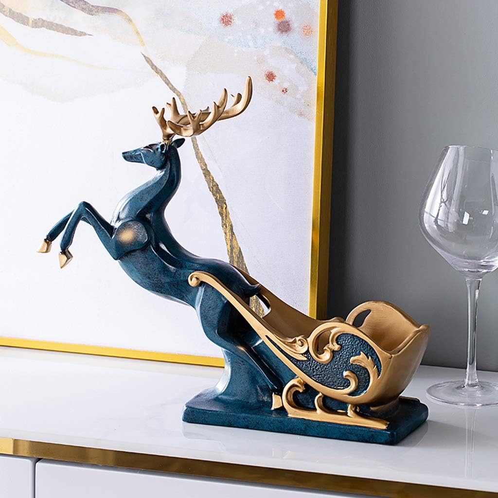 Home bar Wine Rack Wine Bottle Holder Creative Resin Deer Wine Bottle Rack Modern and Simple Tabletop Wine Rack Decoration Craft Gift for Home Kitchen Dining Room