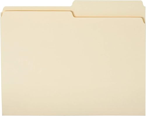 Tienda Basics Carpetas de archivos - 12 pestañas Manila tamaño carta paquete de 36