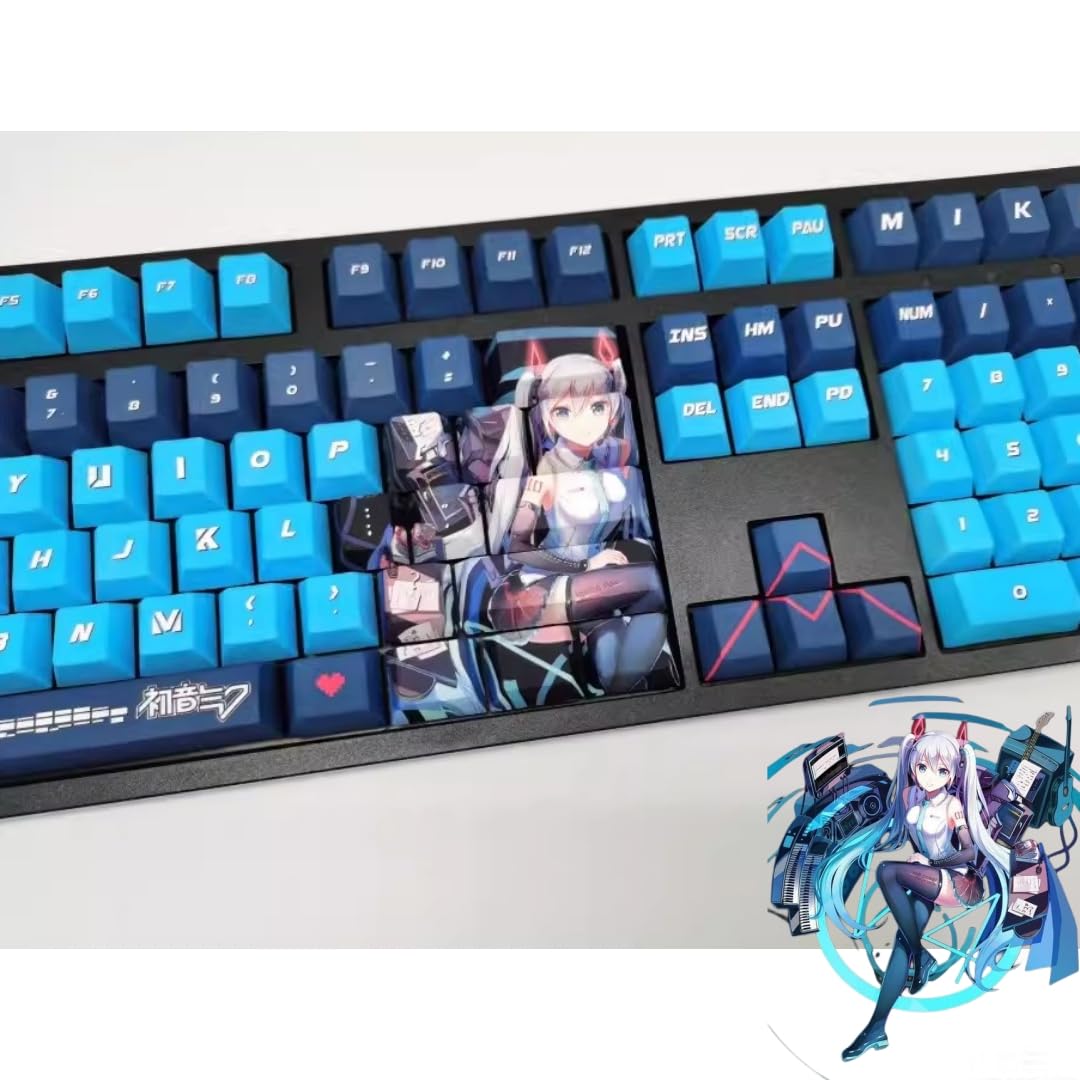Amazon.co.jp: NUBRO 2024 初音ミク メカニカルキーボード キー