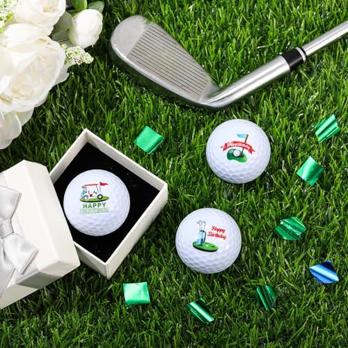 3 Pcs Happy Birthday Golf Balls
