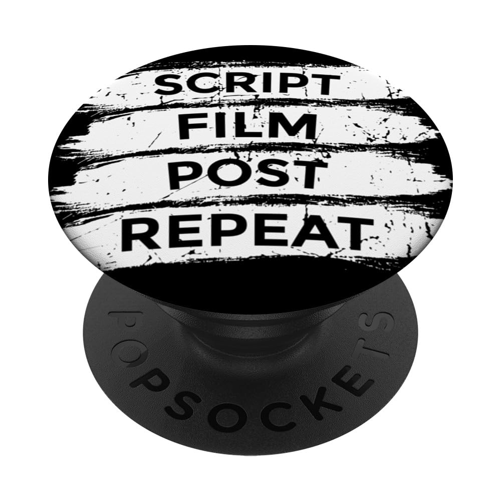 Script Film Post Repeat - Video Producer PopSockets Swappable PopGrip