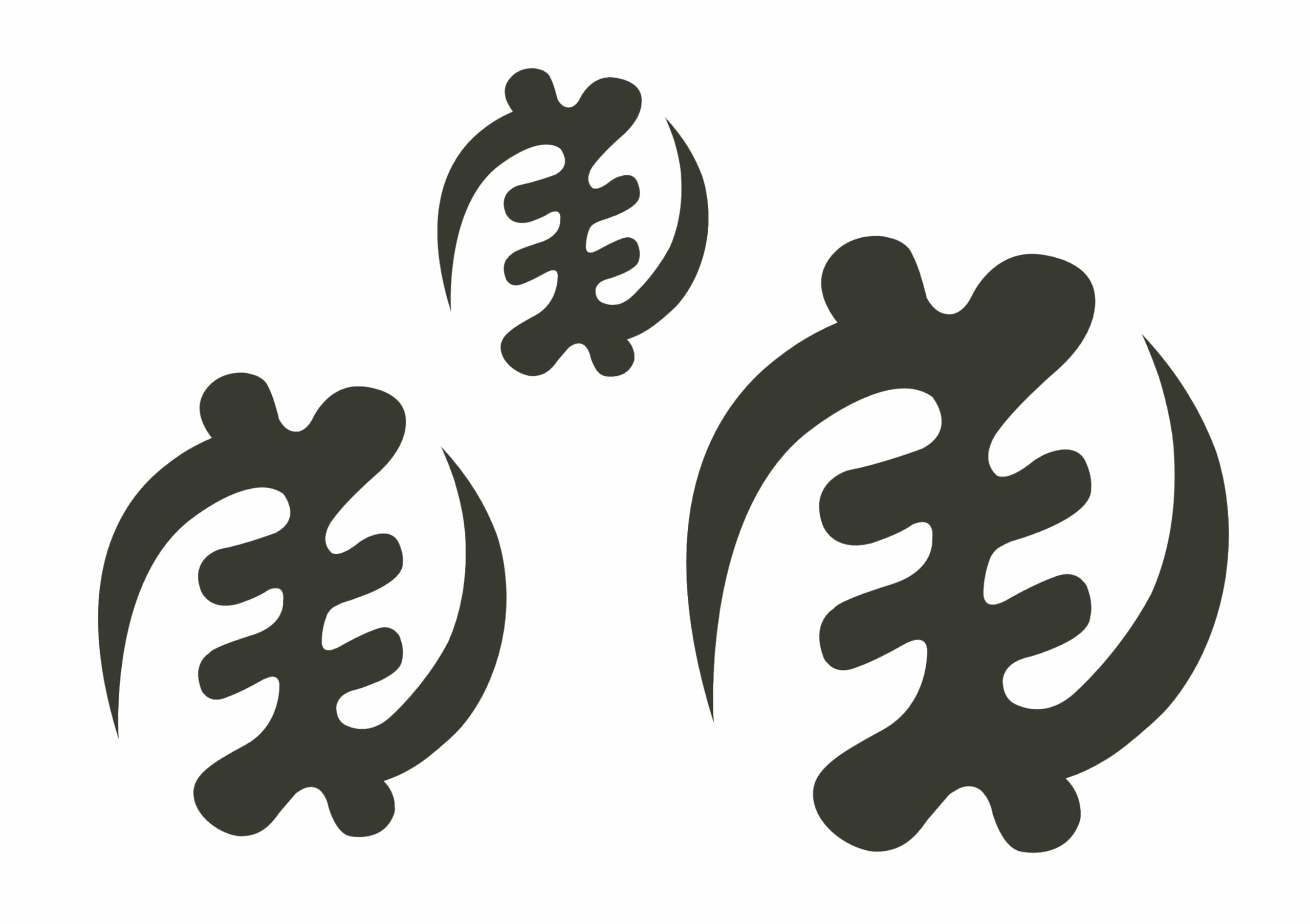 Stencils by Joanie Gye Nyame West Africa Adinkra Faith Symbol Boho Decor DIY Art Signs